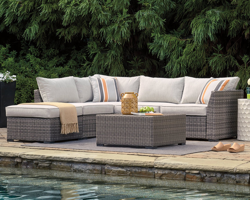 Cherry Point 4-piece Outdoor Sectional Set - Yulissa Home Furnishings (NJ)