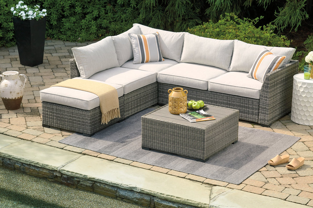 Cherry Point 4-piece Outdoor Sectional Set - Yulissa Home Furnishings (NJ)