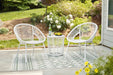 Mandarin Cape Outdoor Table and Chairs (Set of 3) - Yulissa Home Furnishings (NJ)