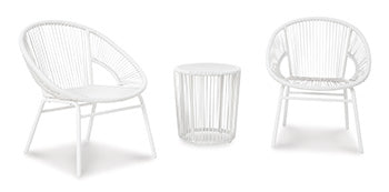 Mandarin Cape Outdoor Table and Chairs (Set of 3) - Yulissa Home Furnishings (NJ)