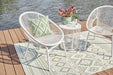 Mandarin Cape Outdoor Table and Chairs (Set of 3) - Yulissa Home Furnishings (NJ)