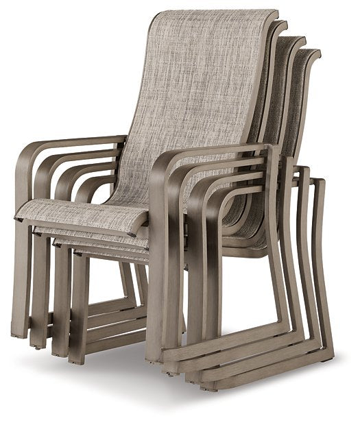 Beach Front Sling Arm Chair (Set of 4) - Yulissa Home Furnishings (NJ)