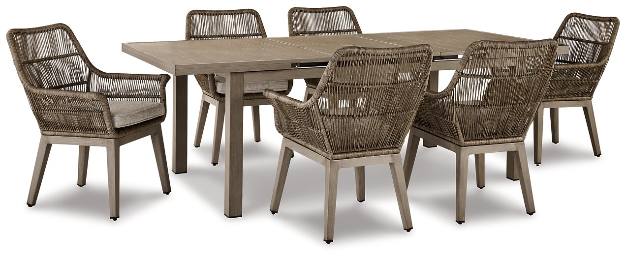 Beach Front Outdoor Dining Set - Yulissa Home Furnishings (NJ)