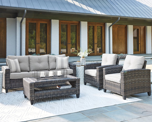 Cloverbrooke 4-Piece Outdoor Conversation Set - Yulissa Home Furnishings (NJ)