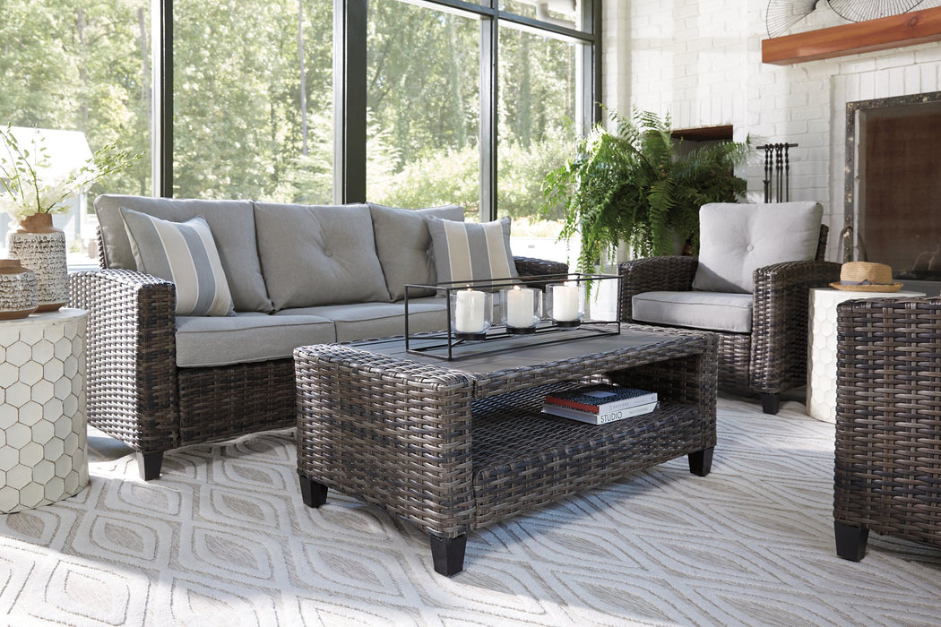 Cloverbrooke 4-Piece Outdoor Conversation Set - Yulissa Home Furnishings (NJ)