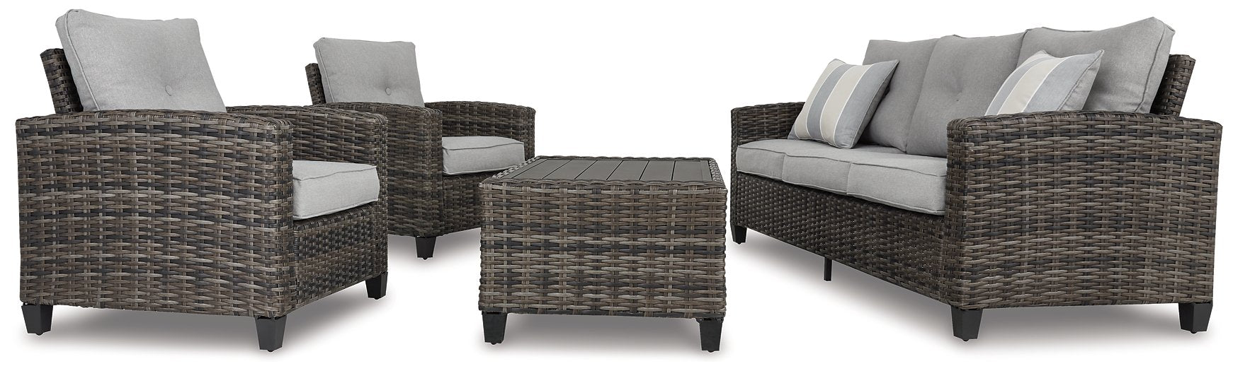 Cloverbrooke 4-Piece Outdoor Conversation Set - Yulissa Home Furnishings (NJ)