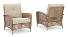 Braylee Lounge Chair with Cushion (Set of 2) - Yulissa Home Furnishings (NJ)