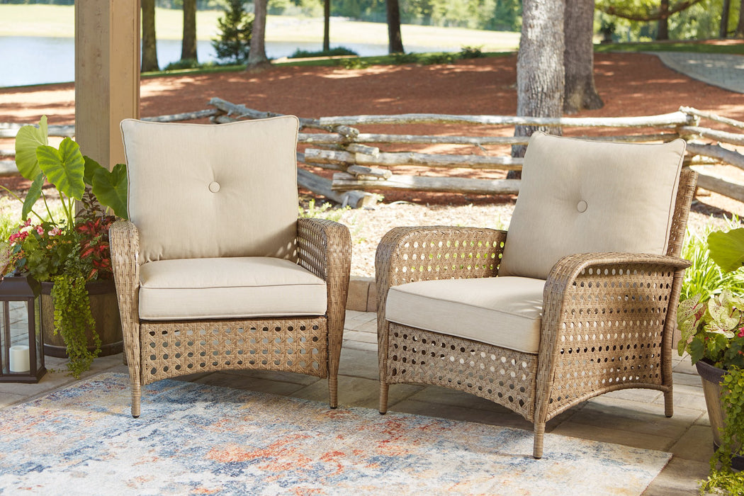 Braylee Lounge Chair with Cushion (Set of 2) - Yulissa Home Furnishings (NJ)