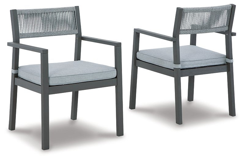 Eden Town Arm Chair with Cushion (Set of 2) - Yulissa Home Furnishings (NJ)