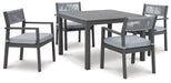 Eden Town Outdoor Dining Set - Yulissa Home Furnishings (NJ)