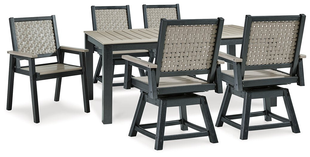 Mount Valley Outdoor Dining Set - Yulissa Home Furnishings (NJ)