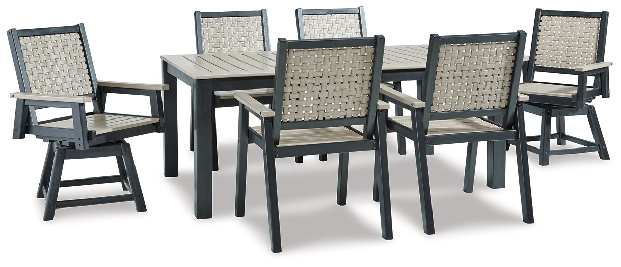 Mount Valley Outdoor Dining Set - Yulissa Home Furnishings (NJ)