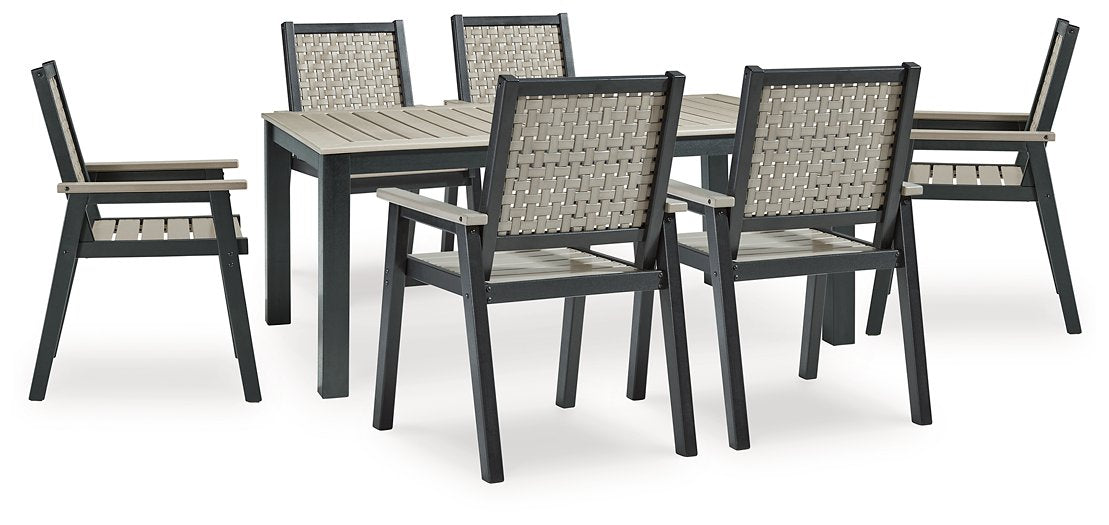 Mount Valley Outdoor Dining Set - Yulissa Home Furnishings (NJ)