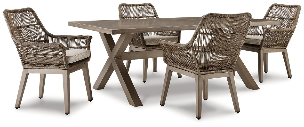 Beach Front Outdoor Dining Set - Yulissa Home Furnishings (NJ)