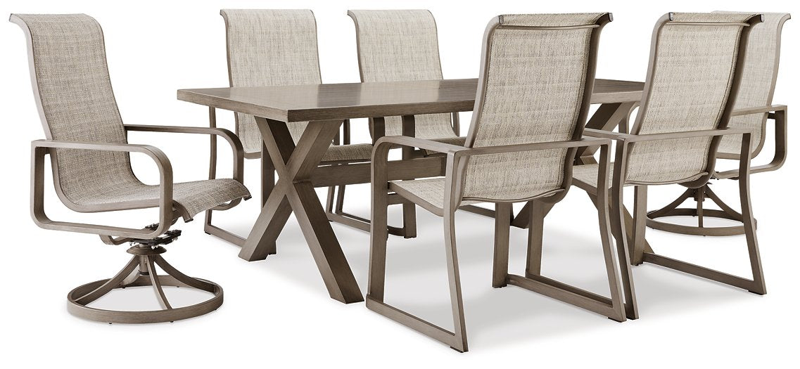 Beach Front Outdoor Dining Set - Yulissa Home Furnishings (NJ)