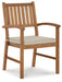 Janiyah Outdoor Dining Arm Chair (Set of 2) - Yulissa Home Furnishings (NJ)