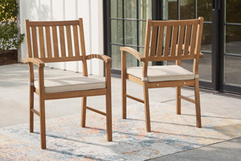 Janiyah Outdoor Dining Arm Chair (Set of 2) - Yulissa Home Furnishings (NJ)