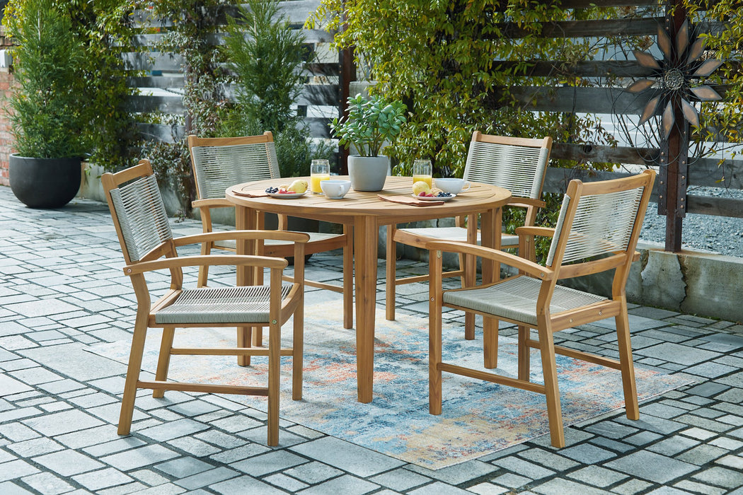 Janiyah Outdoor Dining Set - Yulissa Home Furnishings (NJ)