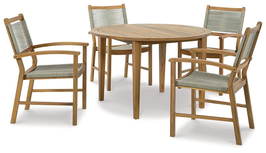 Janiyah Outdoor Dining Set - Yulissa Home Furnishings (NJ)