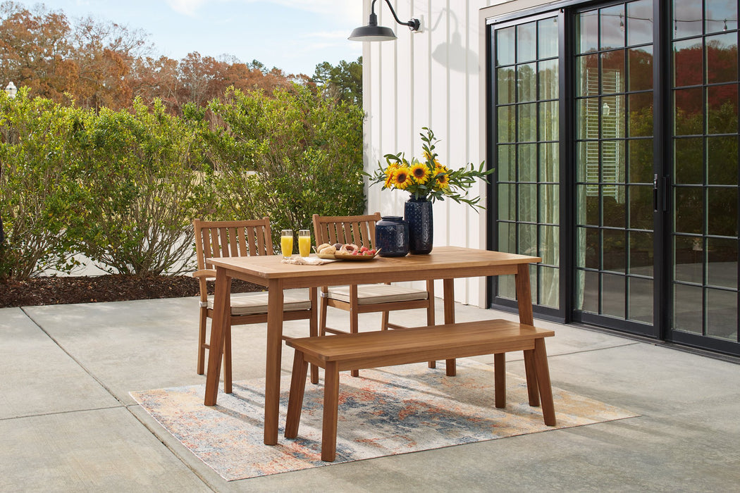 Janiyah Outdoor Dining Set - Yulissa Home Furnishings (NJ)