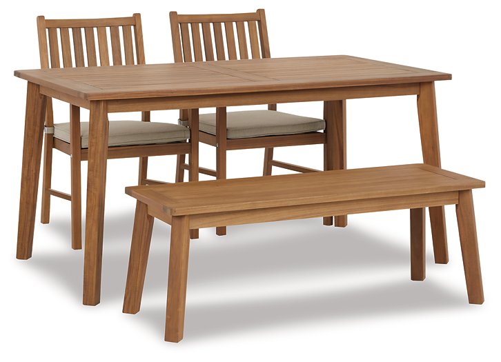 Janiyah Outdoor Dining Set - Yulissa Home Furnishings (NJ)