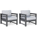 Amora Outdoor Lounge Chair with Cushion (Set of 2) - Yulissa Home Furnishings (NJ)