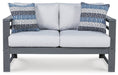 Amora Outdoor Loveseat with Cushion - Yulissa Home Furnishings (NJ)