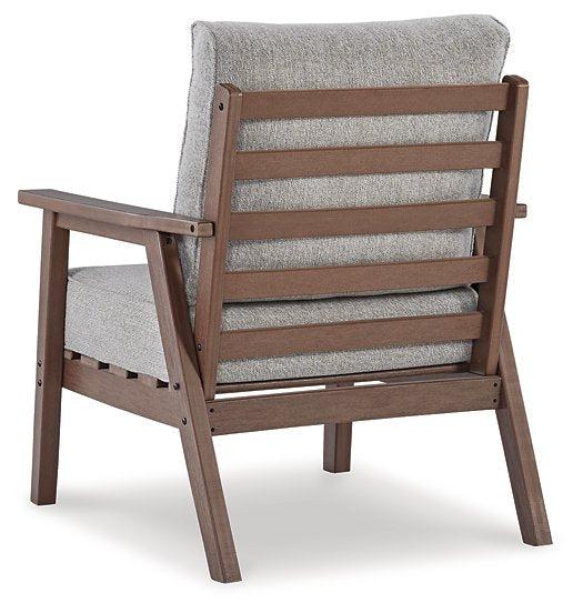 Emmeline Outdoor Lounge Chair with Cushion (Set of 2) - Yulissa Home Furnishings (NJ)