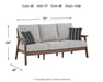 Emmeline Outdoor Sofa with Cushion - Yulissa Home Furnishings (NJ)