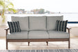 Emmeline Outdoor Sofa with Cushion - Yulissa Home Furnishings (NJ)