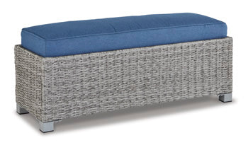 Naples Beach Outdoor Bench with Cushion - Yulissa Home Furnishings (NJ)