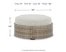 Calworth Outdoor Ottoman with Cushion - Yulissa Home Furnishings (NJ)