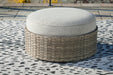 Calworth Outdoor Ottoman with Cushion - Yulissa Home Furnishings (NJ)