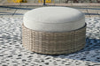 Calworth Outdoor Ottoman with Cushion - Yulissa Home Furnishings (NJ)