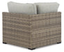 Calworth Outdoor Corner with Cushion (Set of 2) - Yulissa Home Furnishings (NJ)