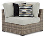 Calworth Outdoor Corner with Cushion (Set of 2) - Yulissa Home Furnishings (NJ)