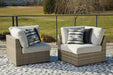 Calworth Outdoor Corner with Cushion (Set of 2) - Yulissa Home Furnishings (NJ)