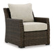 Brook Ranch Outdoor Lounge Chair with Cushion - Yulissa Home Furnishings (NJ)