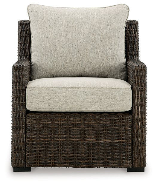 Brook Ranch Outdoor Lounge Chair with Cushion - Yulissa Home Furnishings (NJ)