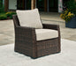 Brook Ranch Outdoor Lounge Chair with Cushion - Yulissa Home Furnishings (NJ)