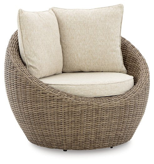 Danson Swivel Lounge with Cushion (Set of 2) - Yulissa Home Furnishings (NJ)