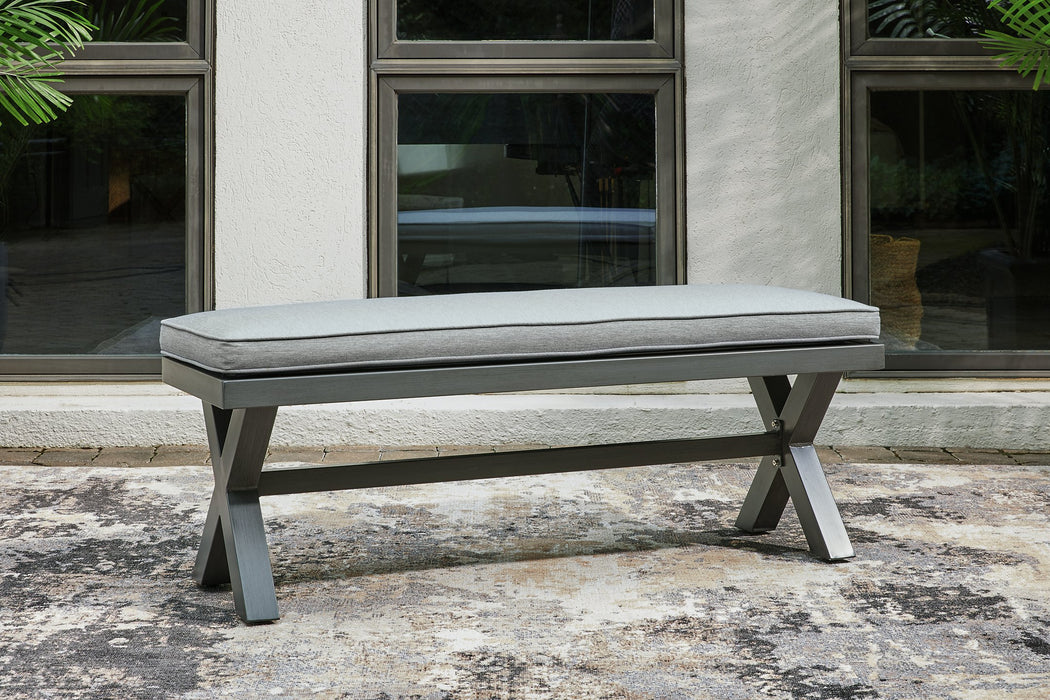 Elite Park Outdoor Bench with Cushion - Yulissa Home Furnishings (NJ)