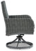 Elite Park Swivel Chair with Cushion (Set of 2) - Yulissa Home Furnishings (NJ)