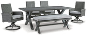 Elite Park Outdoor Dining Set - Yulissa Home Furnishings (NJ)