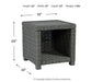 Elite Park Outdoor End Table - Yulissa Home Furnishings (NJ)