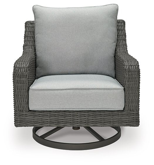 Elite Park Outdoor Swivel Lounge with Cushion - Yulissa Home Furnishings (NJ)