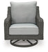 Elite Park Outdoor Swivel Lounge with Cushion - Yulissa Home Furnishings (NJ)