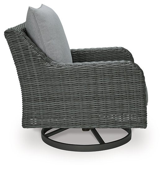 Elite Park Outdoor Swivel Lounge with Cushion - Yulissa Home Furnishings (NJ)