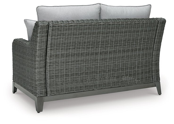 Elite Park Outdoor Loveseat with Cushion - Yulissa Home Furnishings (NJ)