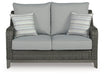 Elite Park Outdoor Loveseat with Cushion - Yulissa Home Furnishings (NJ)